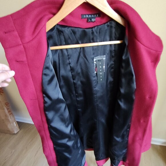 Theory Ruby Red Jacket - Size L - Picture 4 of 11